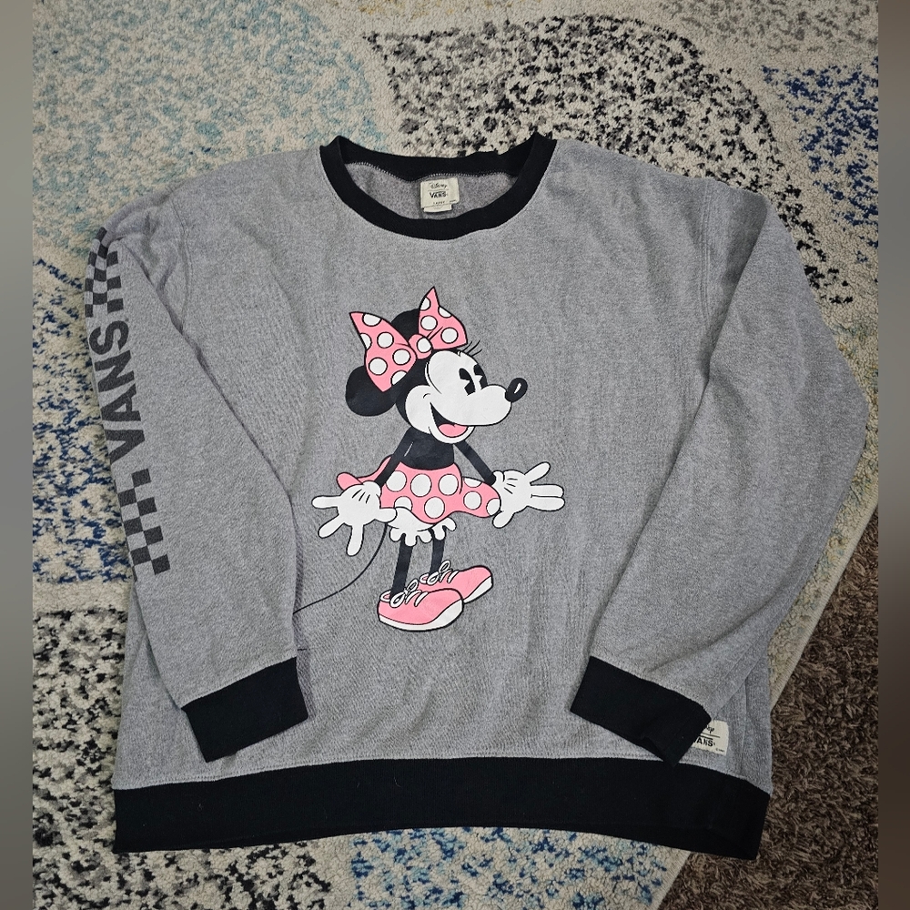 VANS × Disney Minnie Mouse Sweatshirt Womens Size L